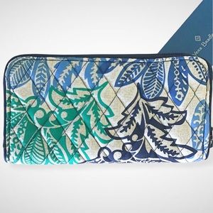 Vera Bradley Quilted RFID Zip Around Wallet